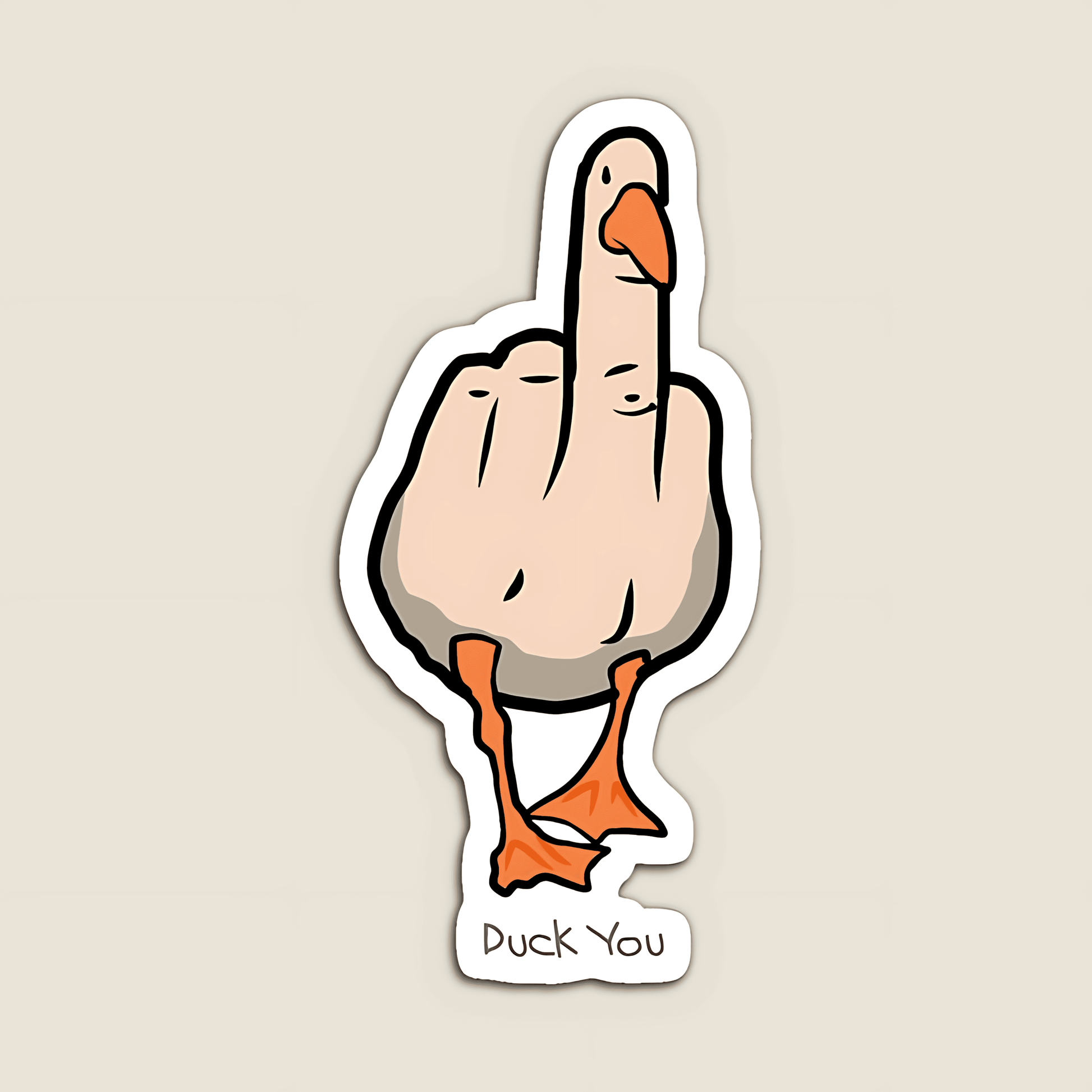 Duck you Sticker - sticckiz.com