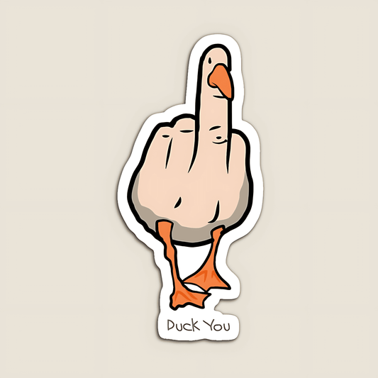 Duck you Sticker - sticckiz.com