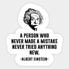 Einstein Quote Sticker - sticckiz.com