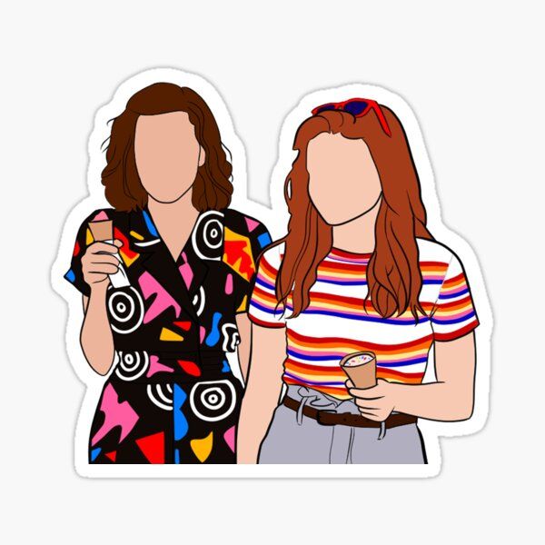 Eleven and Max Sticker