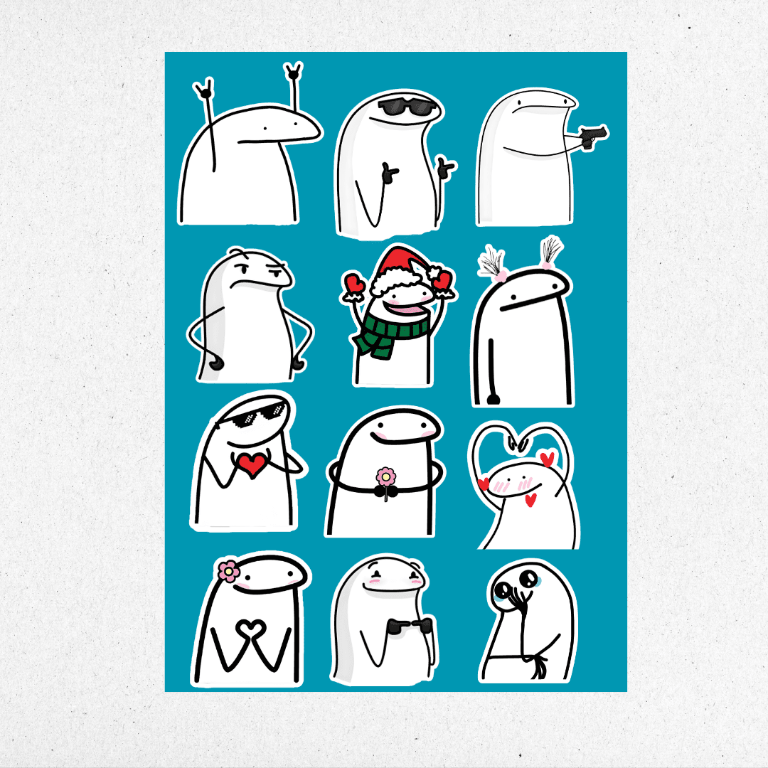 Flork mini Sticker sheet 1 – sticckiz.com
