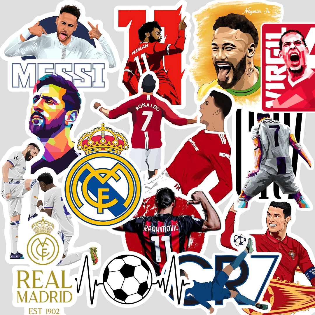 Football Sticker ( Pack of 15 )