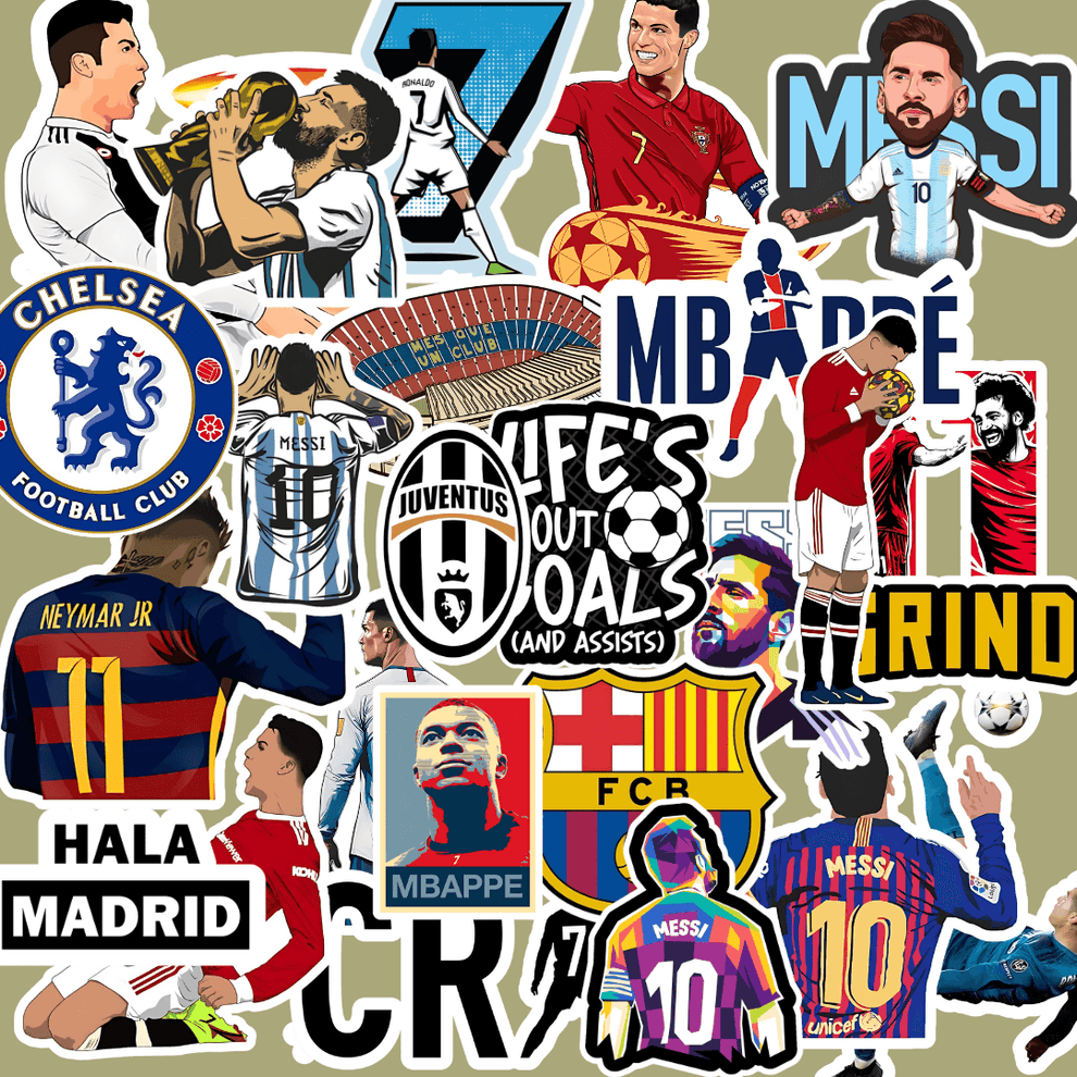 Football Net Sticker Football Sticker ( Pack of 25 ) – sticckiz.com