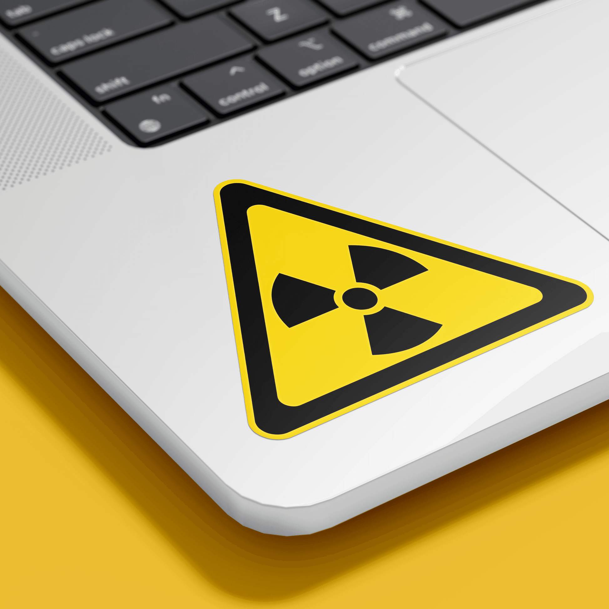 Radiation warning sign Sticker - sticckiz.com