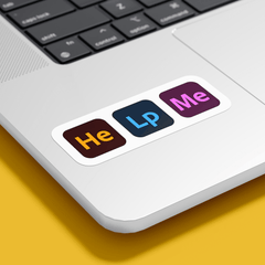 He-Lp-Me Sticker - sticckiz.com