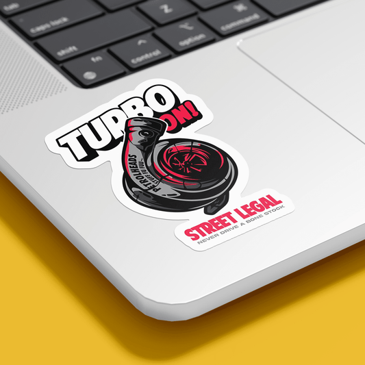 Race Turbo On Sticker - sticckiz.com