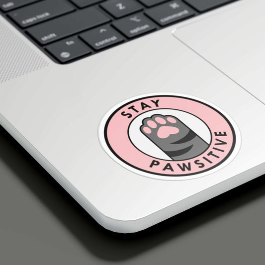 Stay Pawsitive Sticker - sticckiz.com