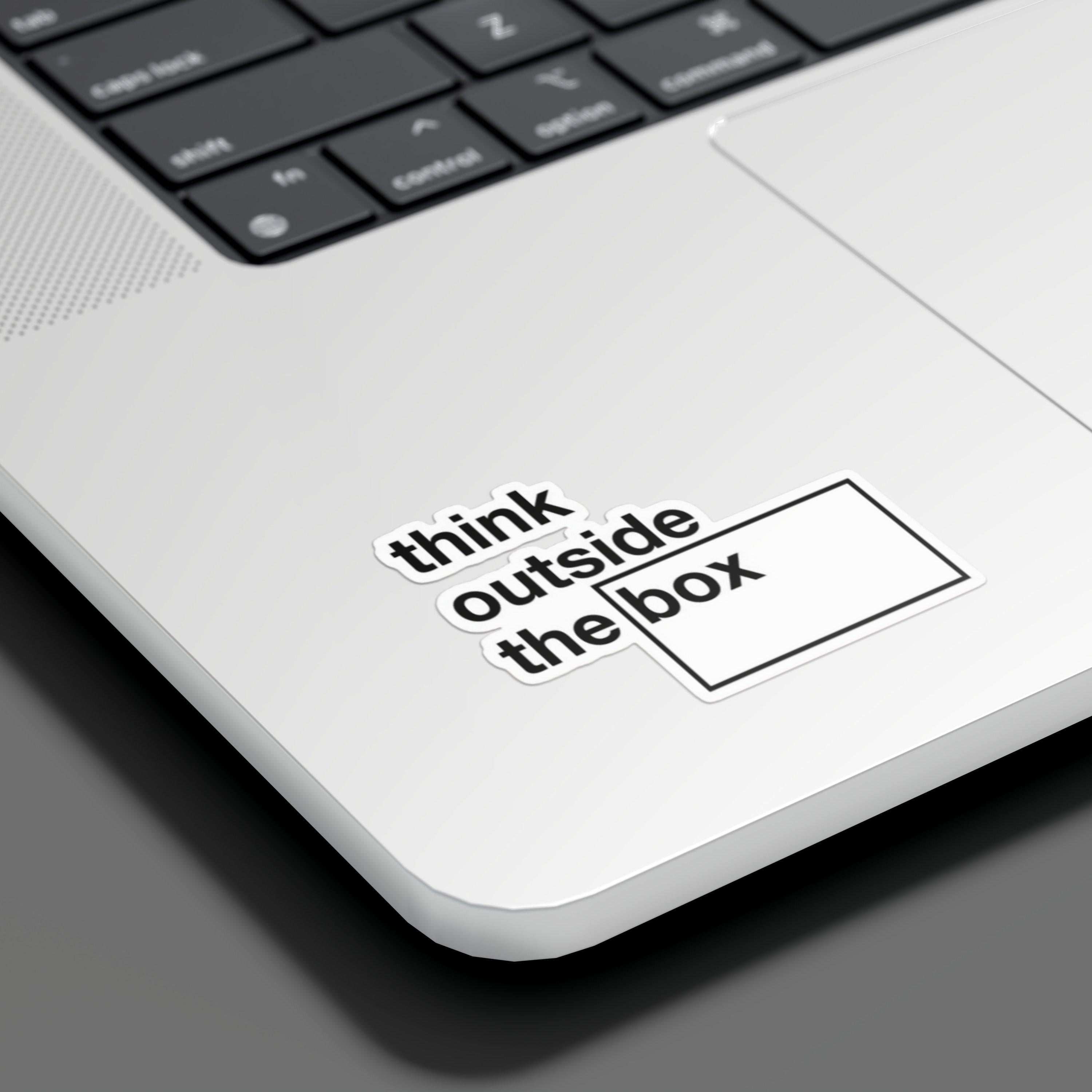 Think Outside The Box Sticker - sticckiz.com