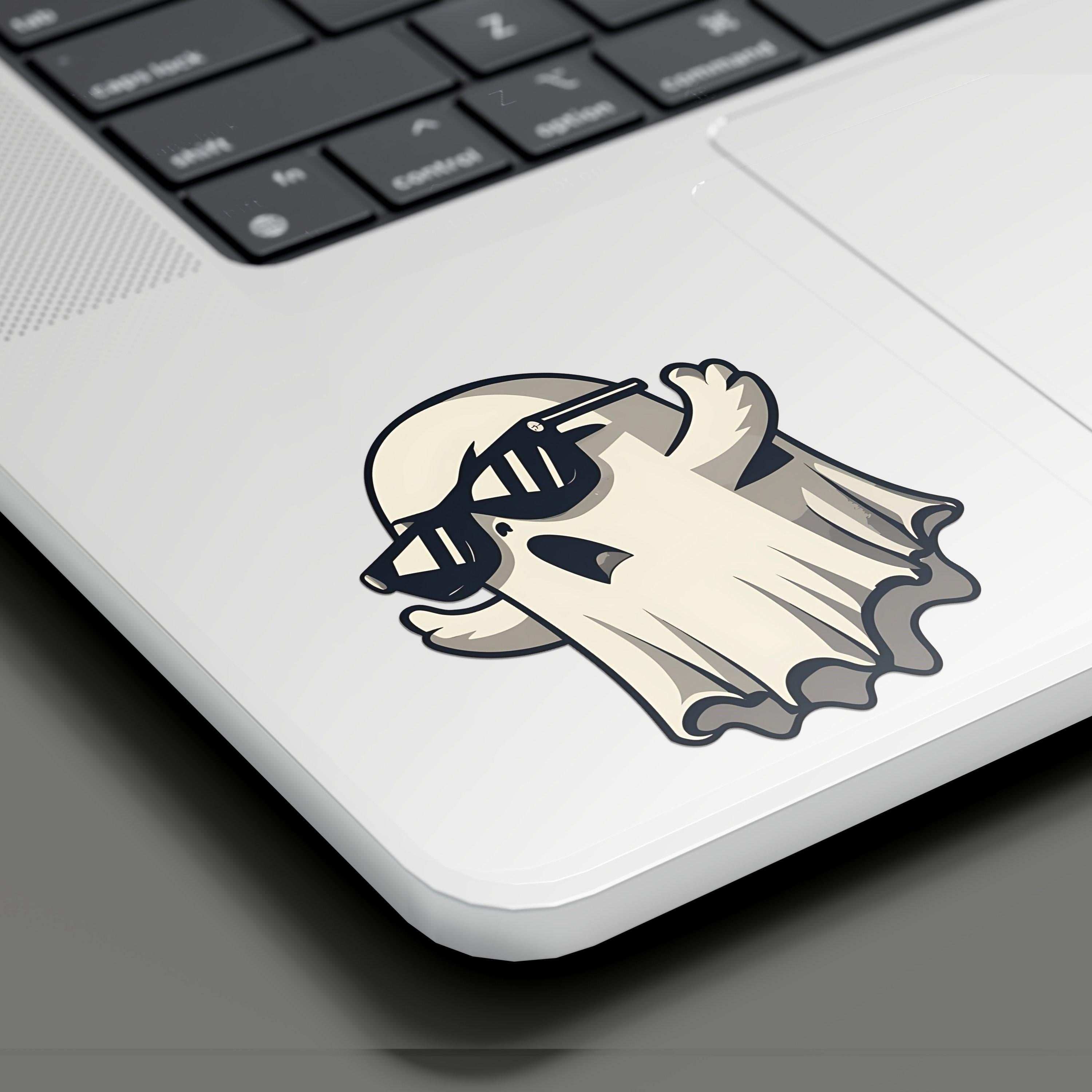 Ghost in Glasses Sticker - sticckiz.com