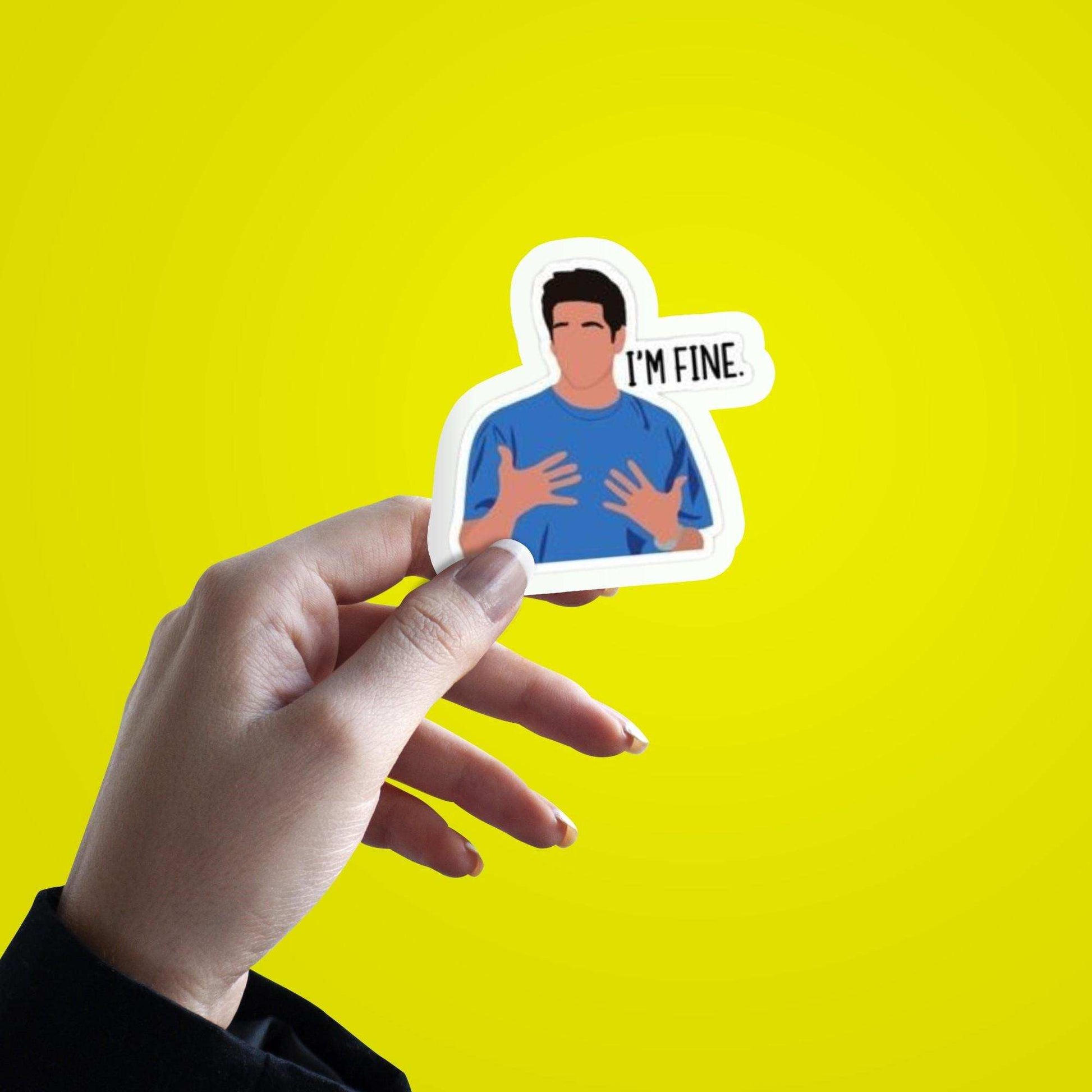 I'm Fine Sticker - sticckiz.com