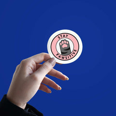 Stay Pawsitive Sticker - sticckiz.com