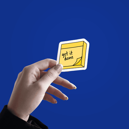 Get it Done Sticky Note Sticker - sticckiz.com