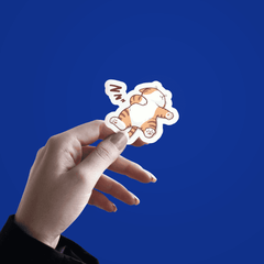 Cat Sleeping Sticker - sticckiz.com