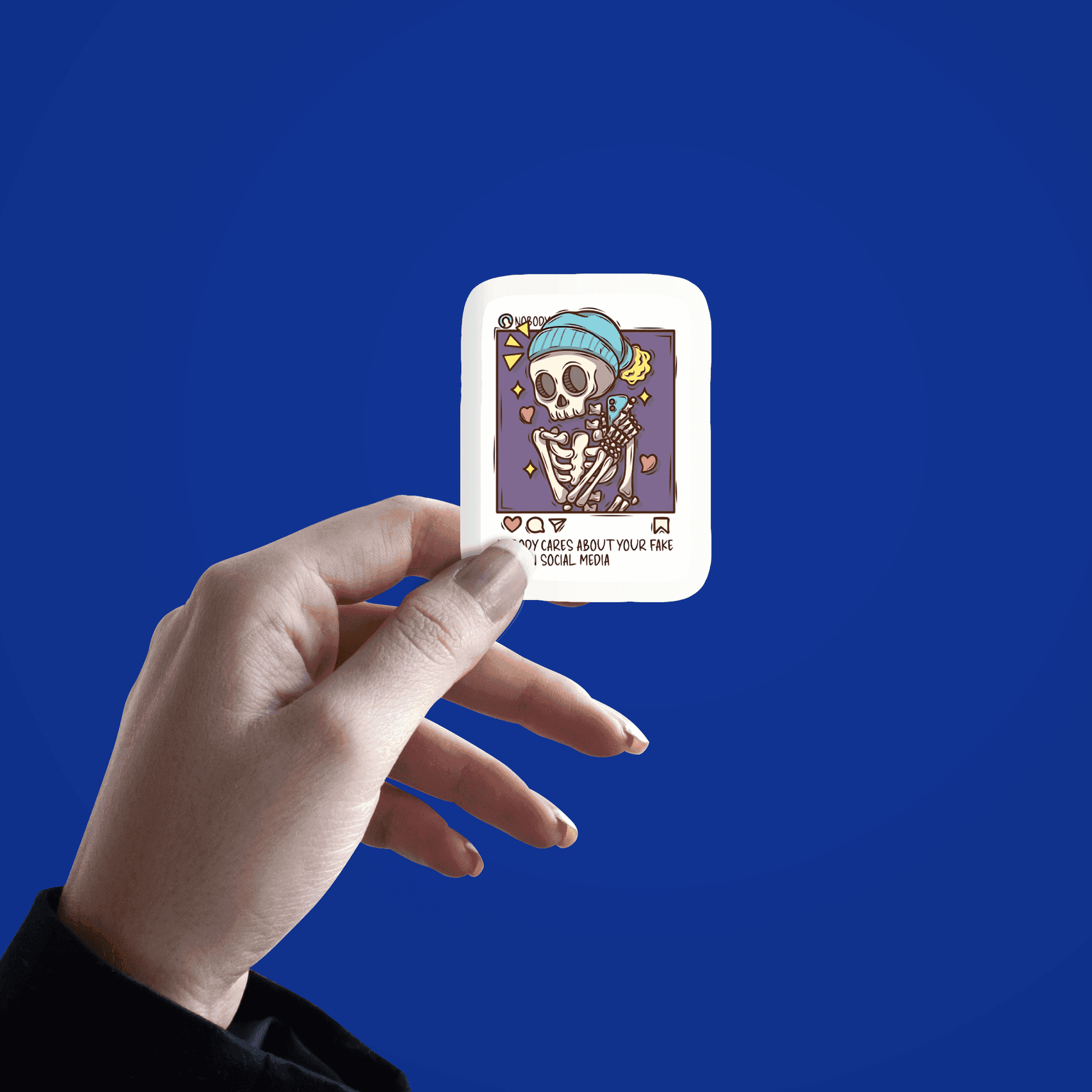 Skeleton on Instagram Sticker - sticckiz.com