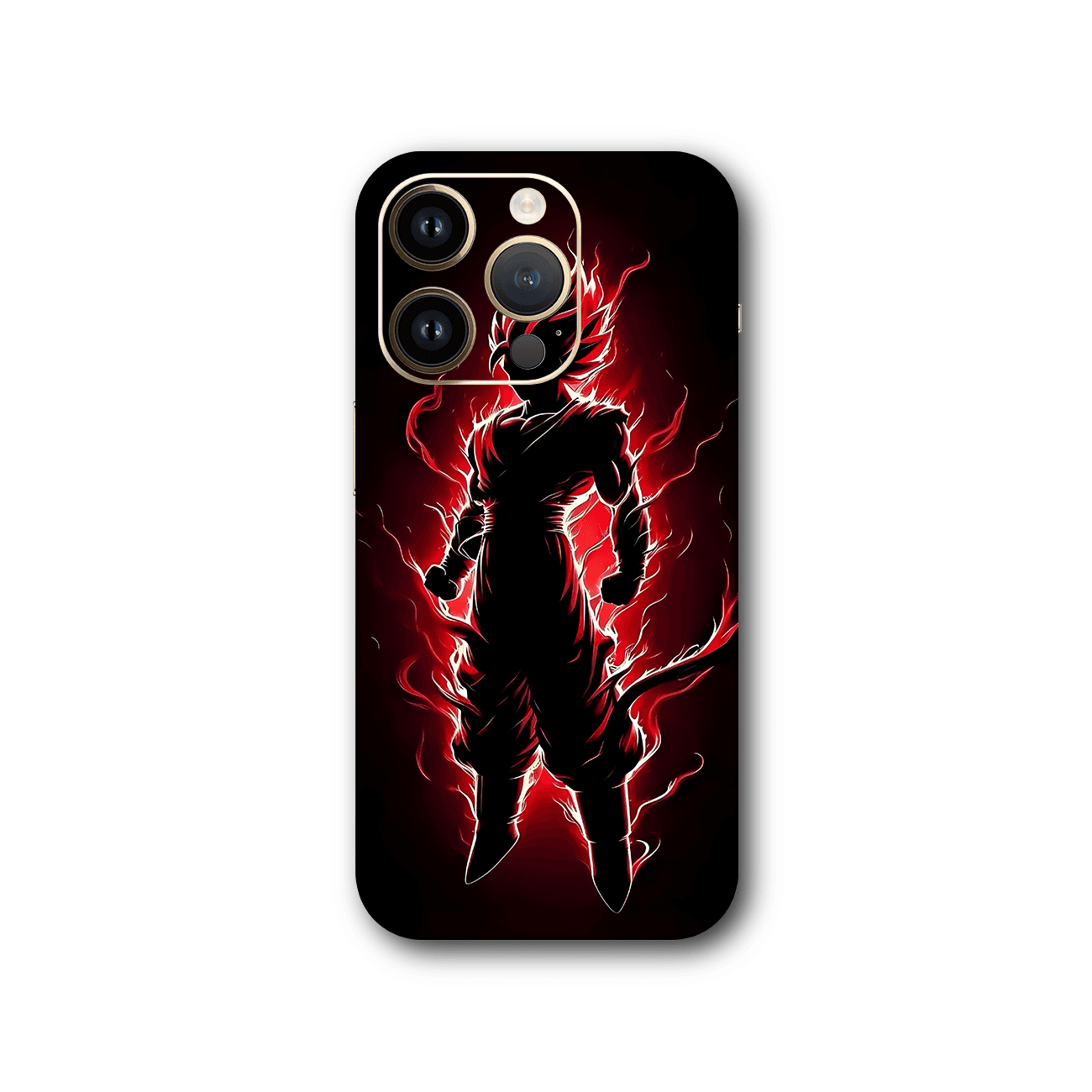 GOKU IN FIERY RED Mobile Skin - sticckiz.com
