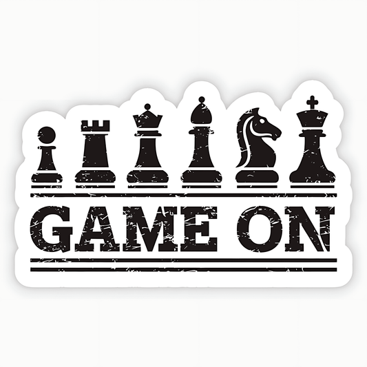 Game On Chess Sticker - sticckiz.com