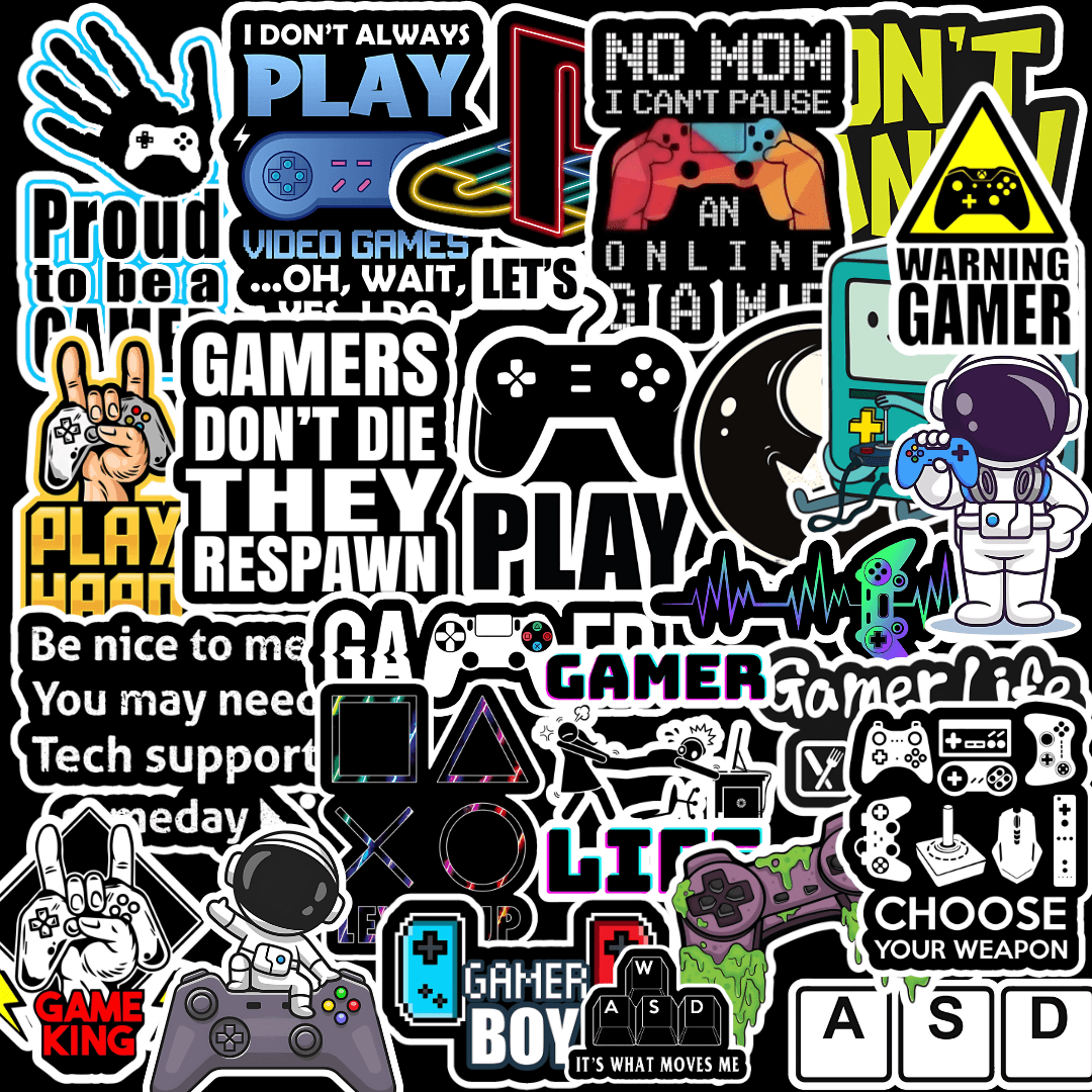 Gaming Sticker ( Pack of 25 ) – sticckiz.com