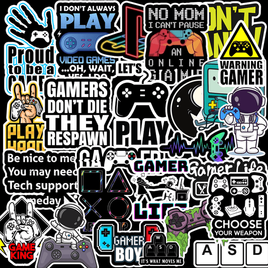 Gaming Sticker ( Pack of 25 ) - sticckiz.com