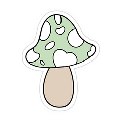 Green Mashroom Sticker - sticckiz.com
