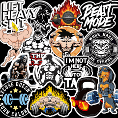 Gym Sticker ( Pack of 15 )