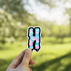 Drippy 'H' Sticker - sticckiz.com