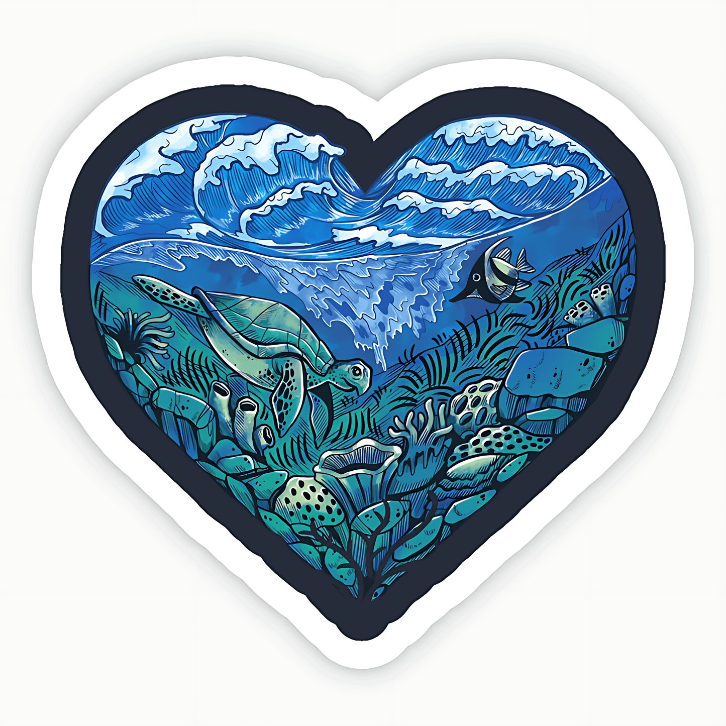 Heart Of The Ocean Sticker - sticckiz.com