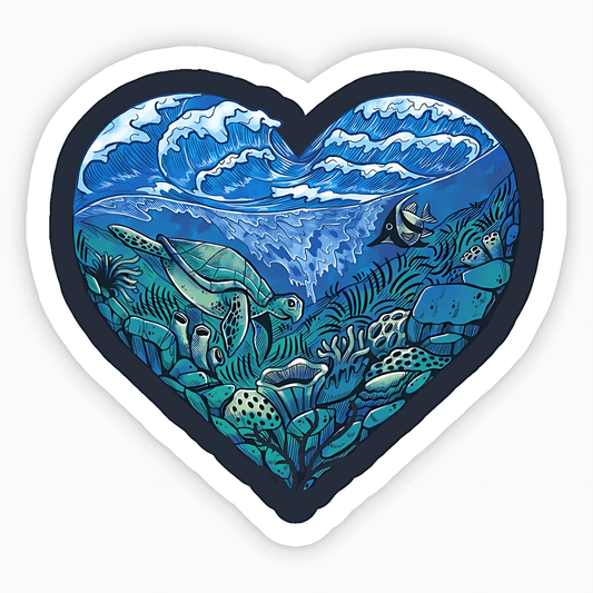 Heart Of The Ocean Sticker - sticckiz.com