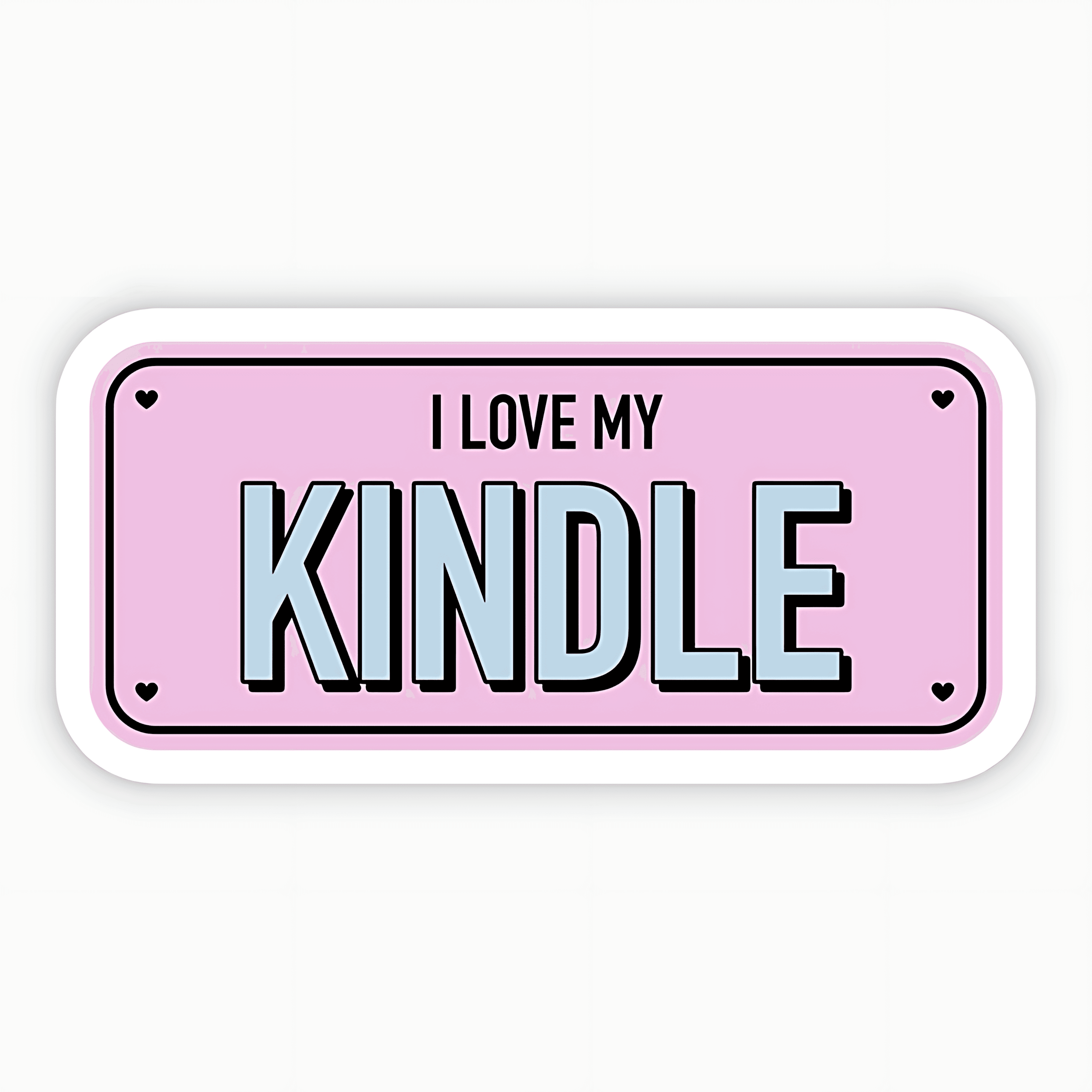 I Love My Kindle Sticker - sticckiz.com