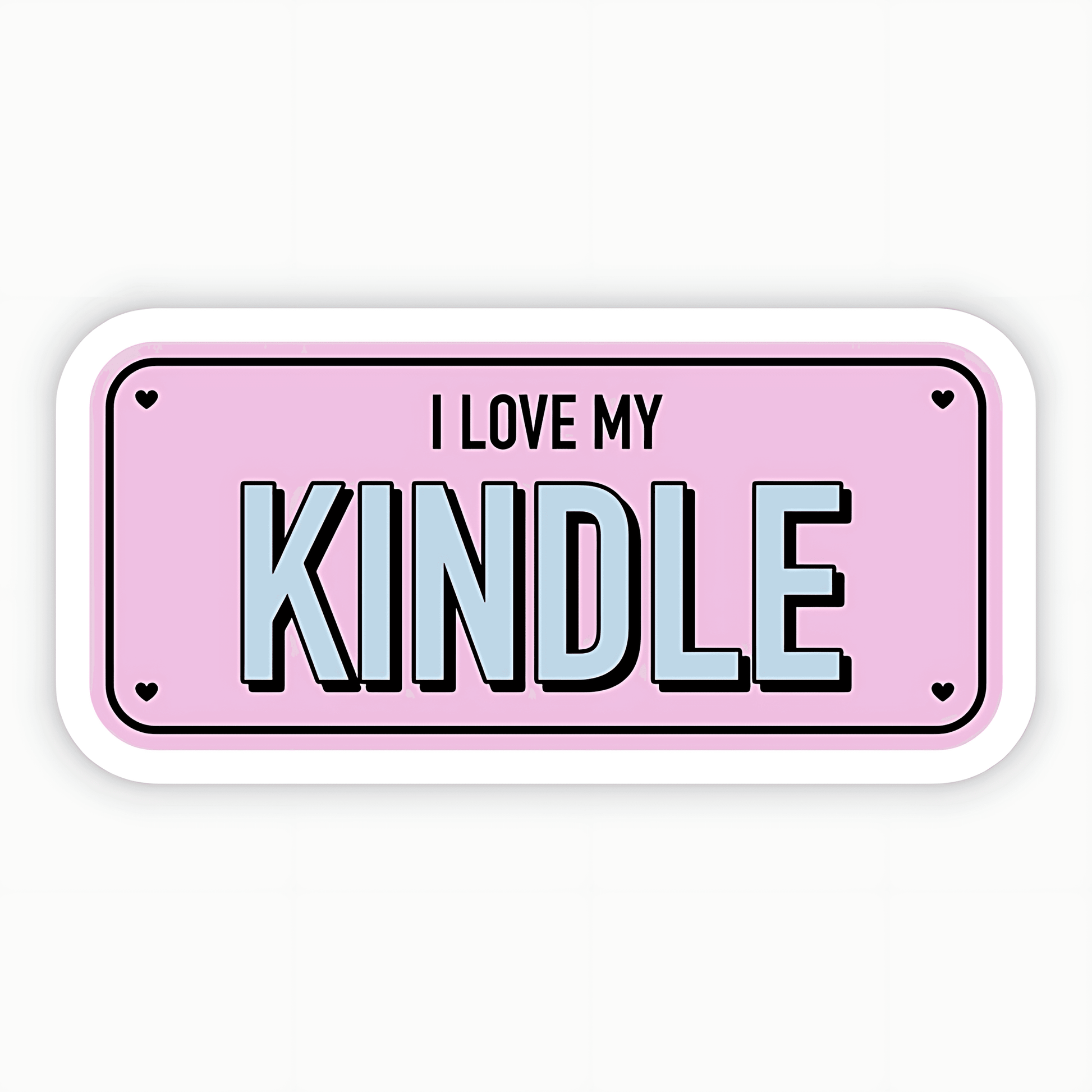 I Love My Kindle Sticker - sticckiz.com