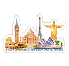 7 Wonders Sticker - sticckiz.com
