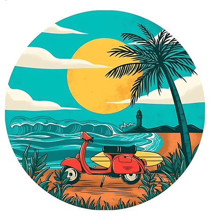 Vintage Island Sticker - sticckiz.com