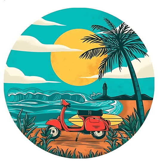 Vintage Island Sticker - sticckiz.com