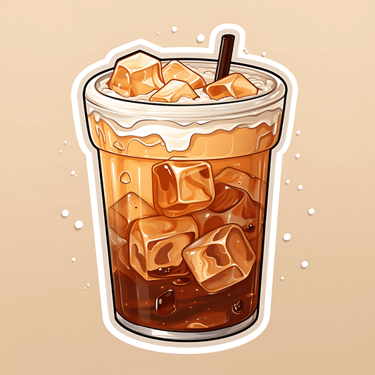 Iced Coffee Sticker - sticckiz.com