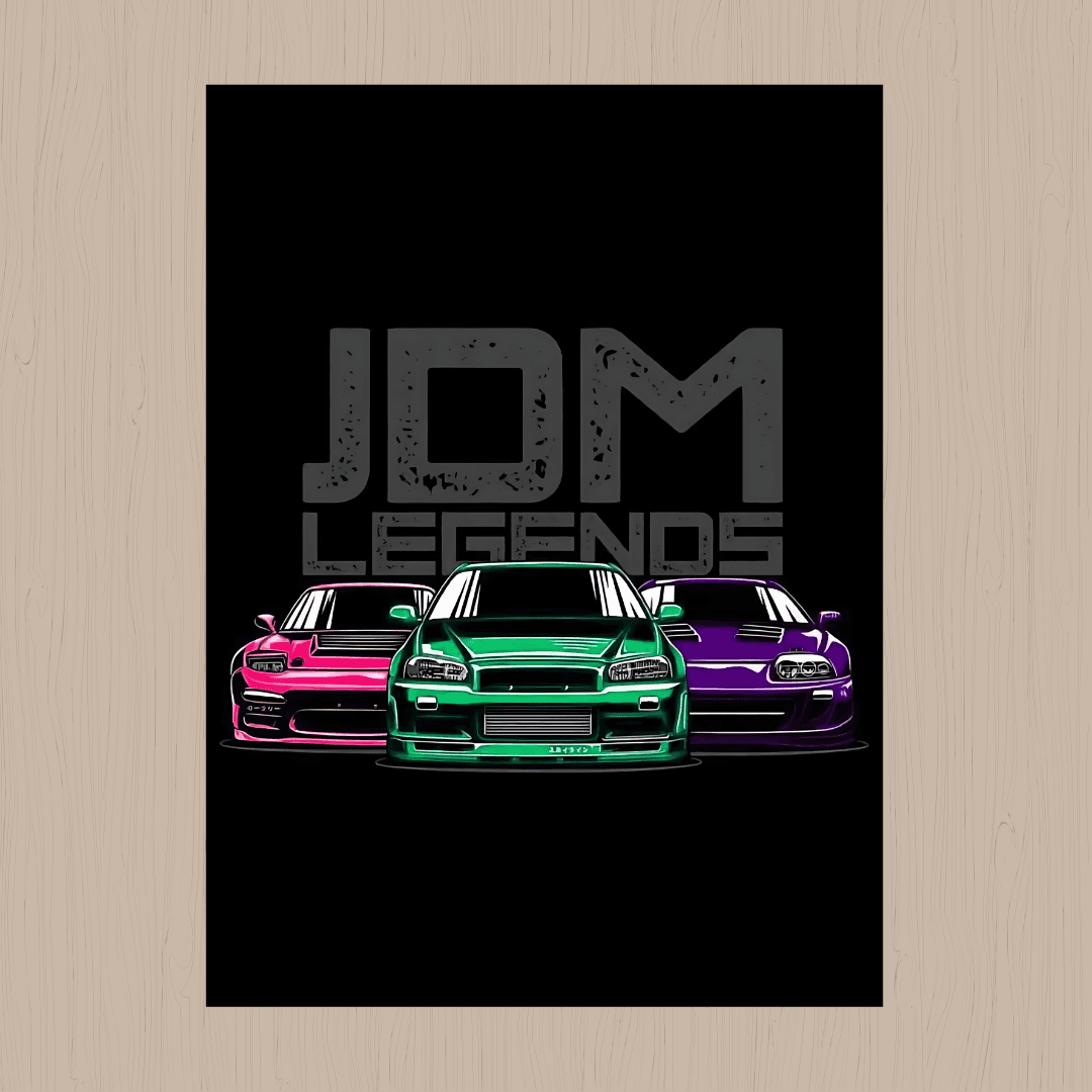 JDM Legends car poster - sticckiz.com