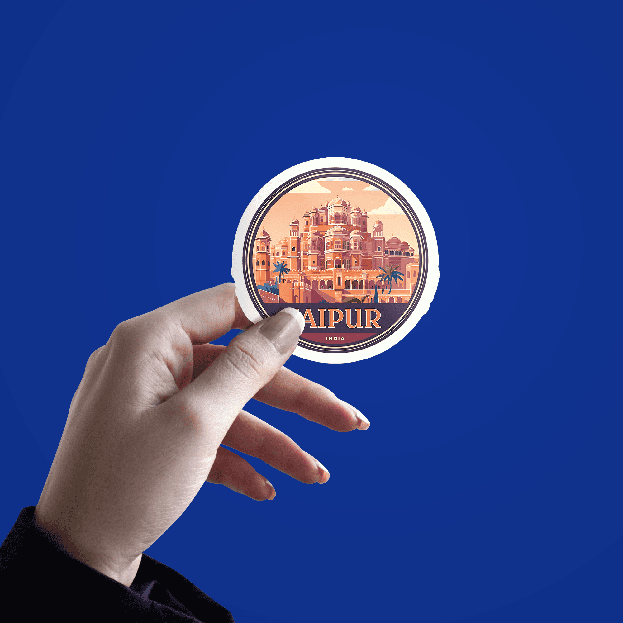 Jaipur Fort Sticker - sticckiz.com