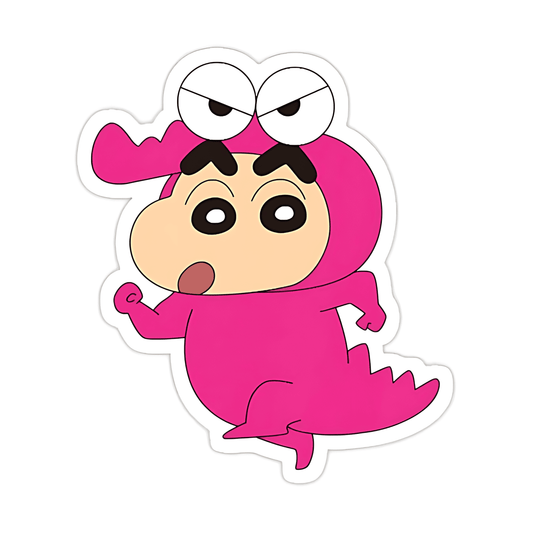 Pink Shinchan Sticker - sticckiz.com