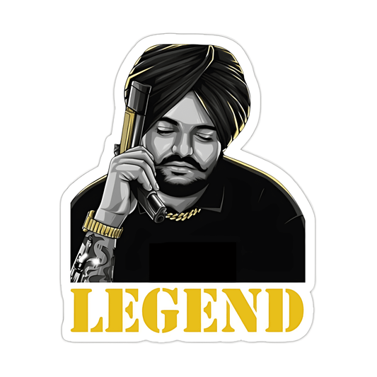 Legend Sidhu Moosewala Sticker - sticckiz.com