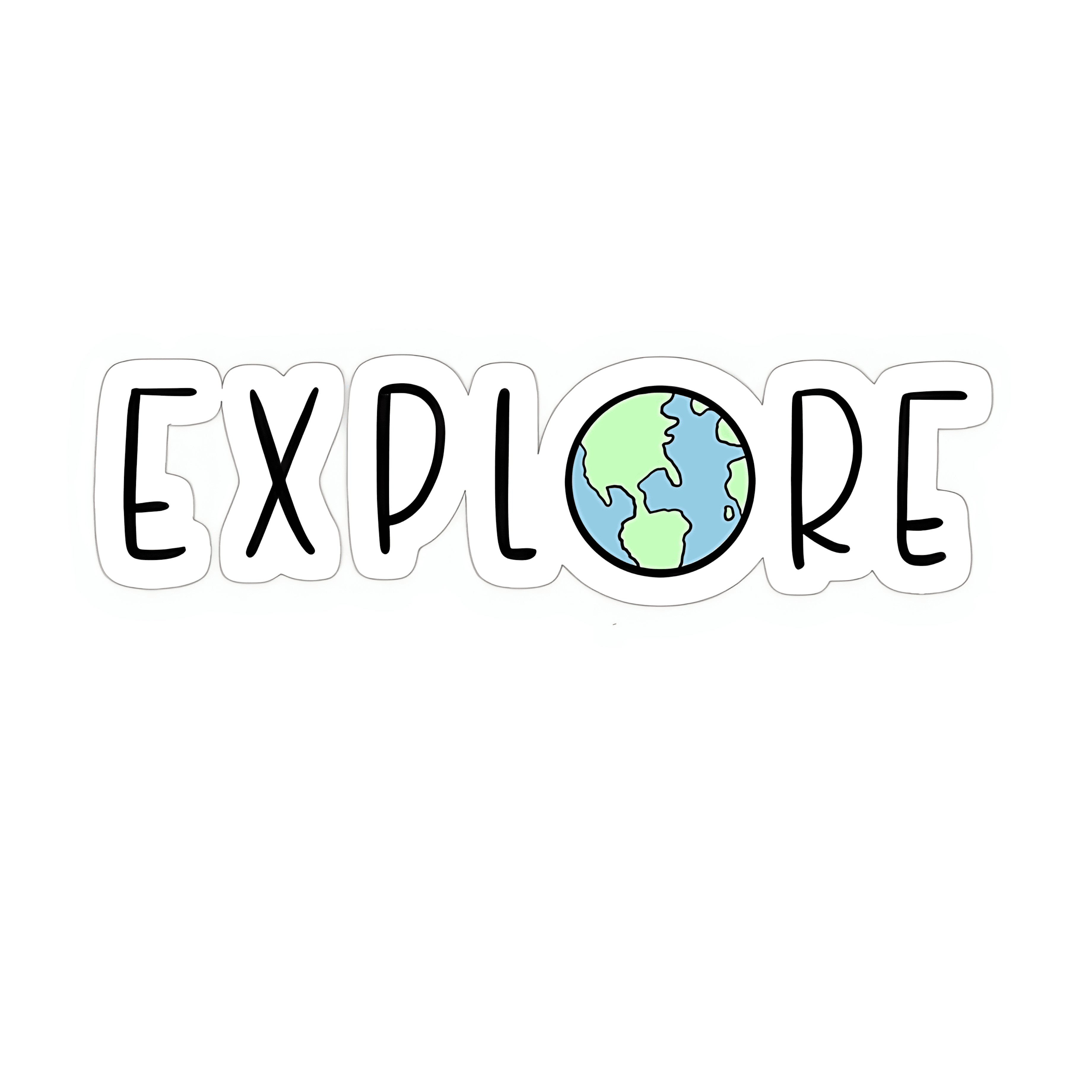 Explorer Icon Sticker Explore Sticker – sticckiz.com