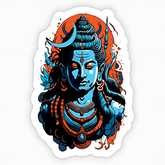 Lord Shiva - Mahadev Sticker - sticckiz.com