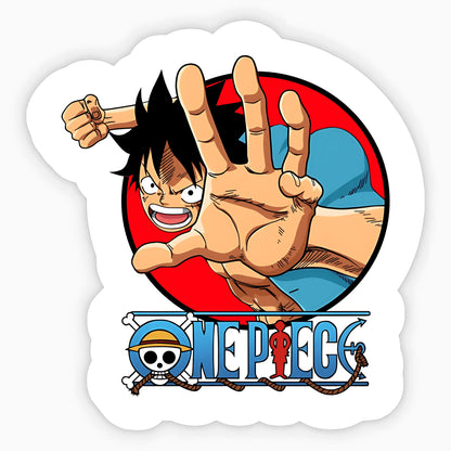 Angry Luffy from One Piece Sticker - sticckiz.com