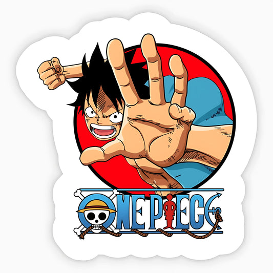 Angry Luffy from One Piece Sticker - sticckiz.com