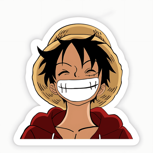 Luffy Smiling Sticker - sticckiz.com
