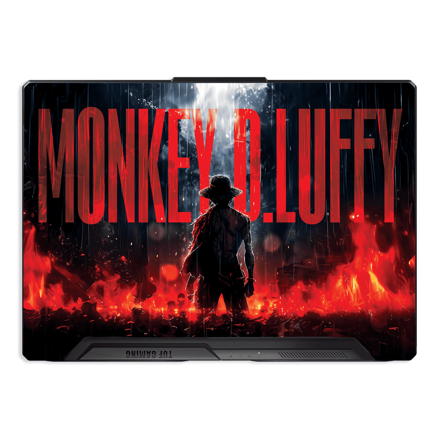 MONKEY D.LUFFY Blazing Red Laptop Skin - sticckiz.com