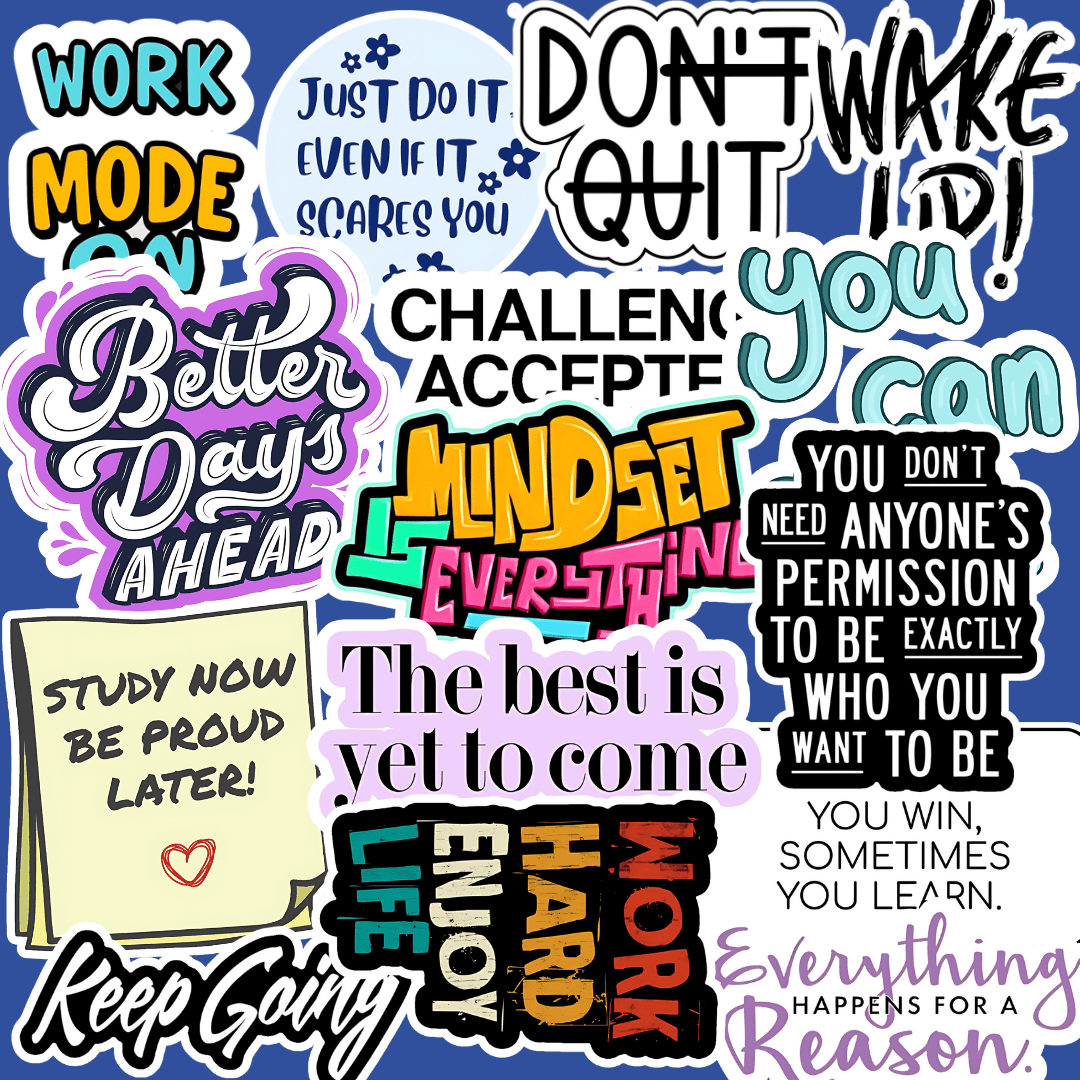 Motivational Sticker ( Pack of 15 ) - sticckiz.com