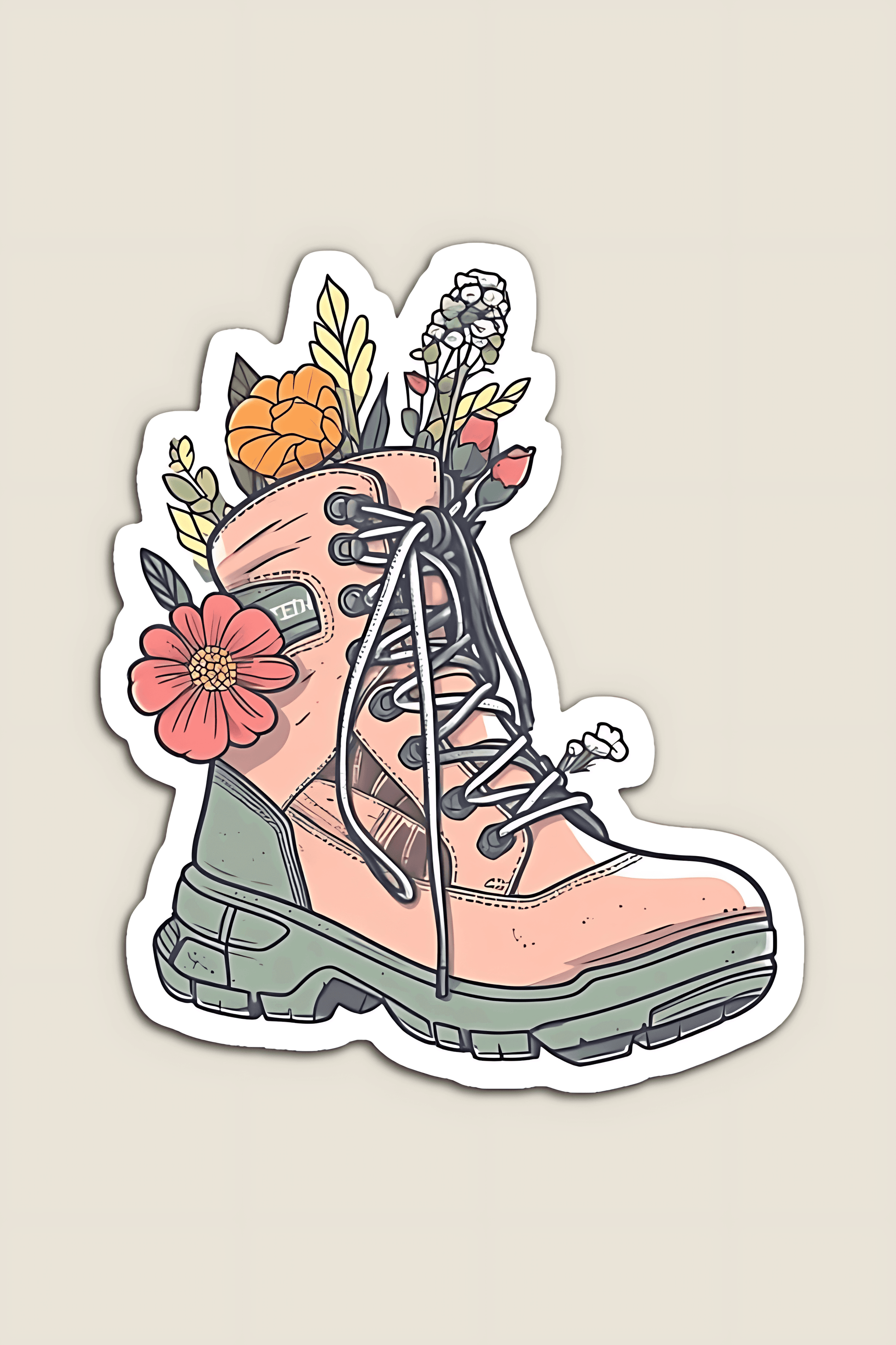 Hiking Boots Sticker - sticckiz.com