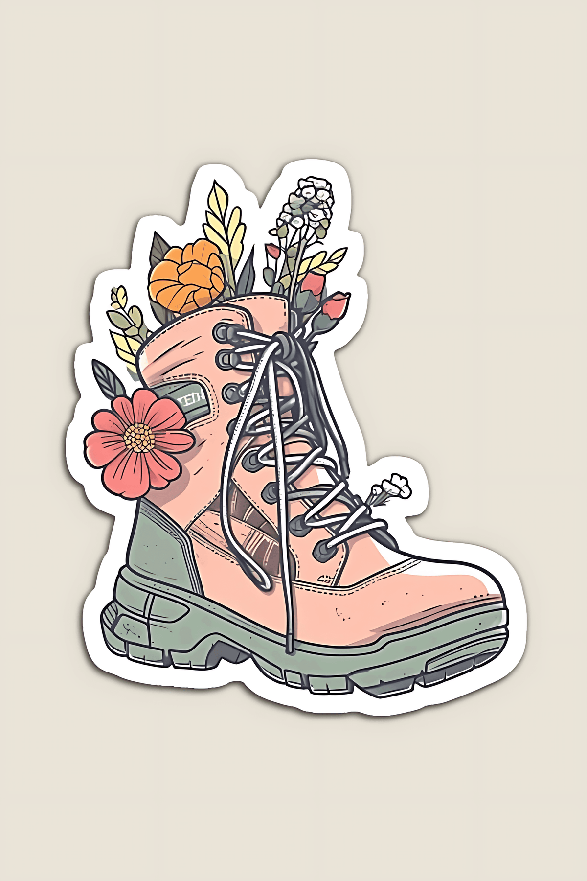 Hiking Boots Sticker - sticckiz.com