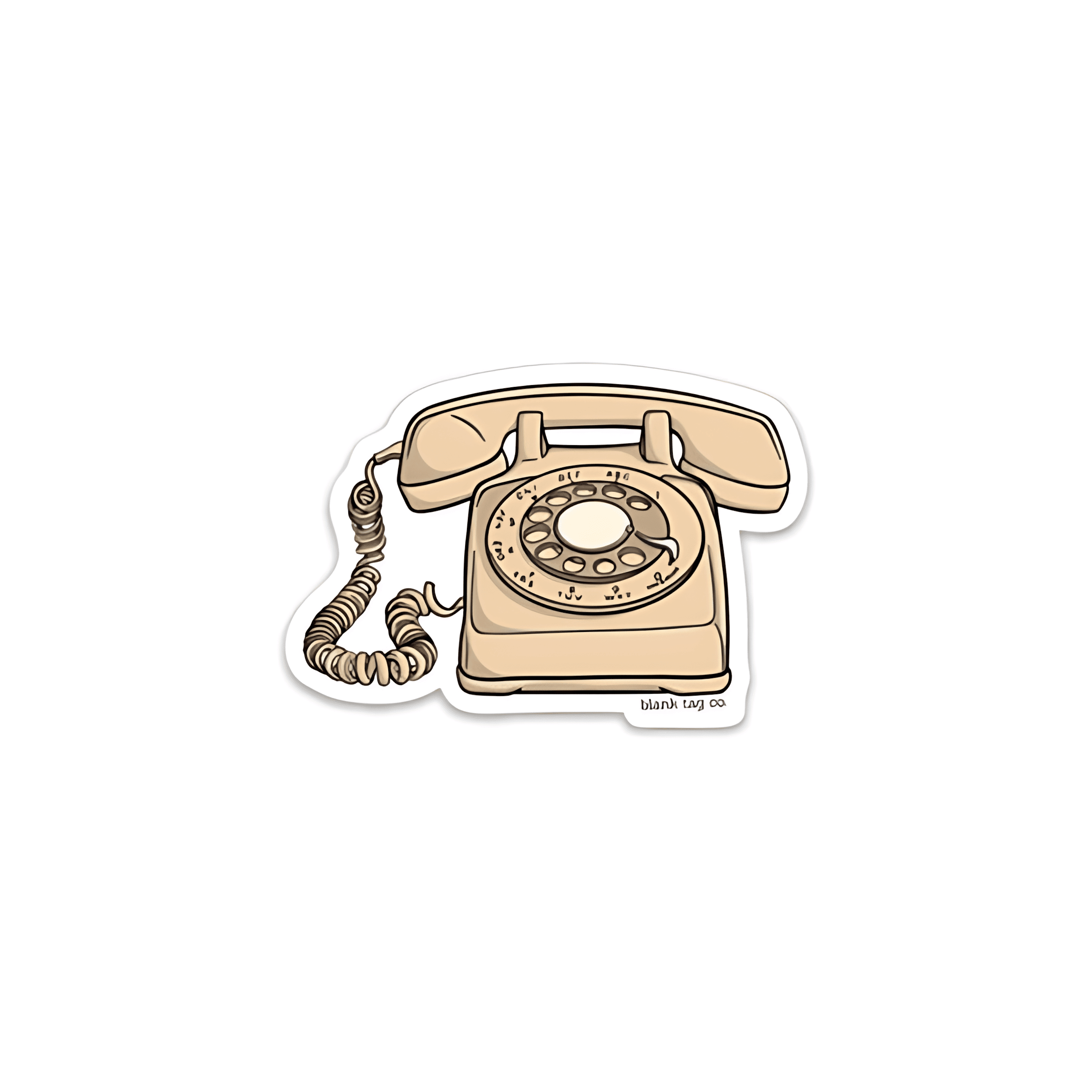 Cute Telephone Sticker - sticckiz.com