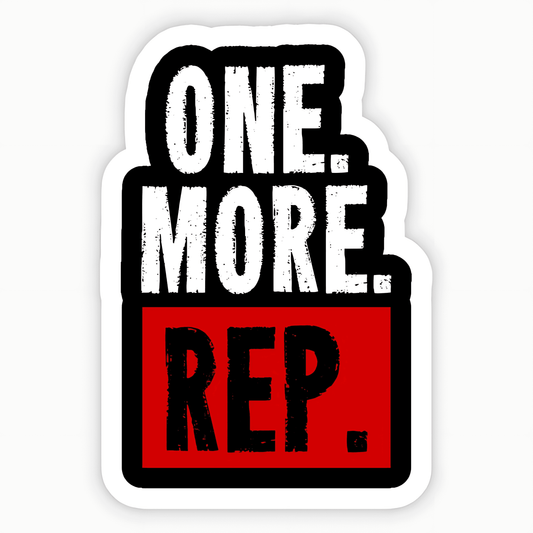 One More Rep Sticker - sticckiz.com