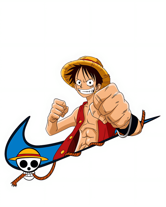 Nike Logo Luffy Edition Sticker - sticckiz.com