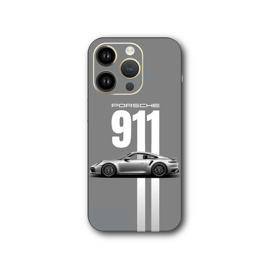 PORSCHE 911 GREY Mobile Skin - sticckiz.com